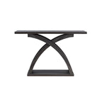 Table console de canapé Denhour DH BASIC grise patinée transitionnelle de 119 cm à 1 étagère
