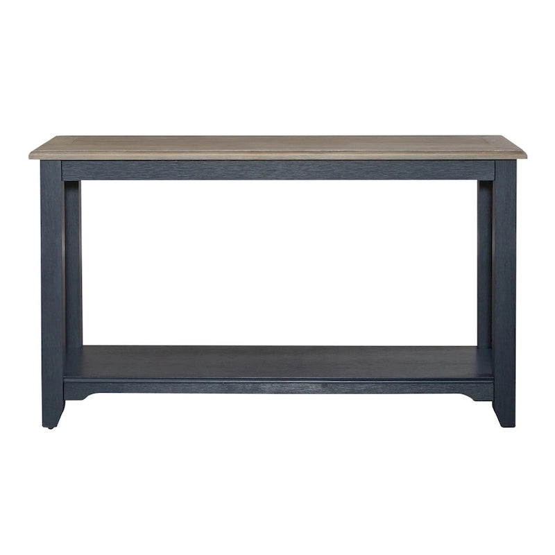 Table Console Summerville brossée à l'effet fil de fer accent pour salon
