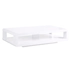 Table basse Artiva CASA 48 moderne laquée blanche brillante