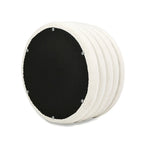 Pouf de rangement et table basse rembourré rond Fuji 36 Boucle Sherpa