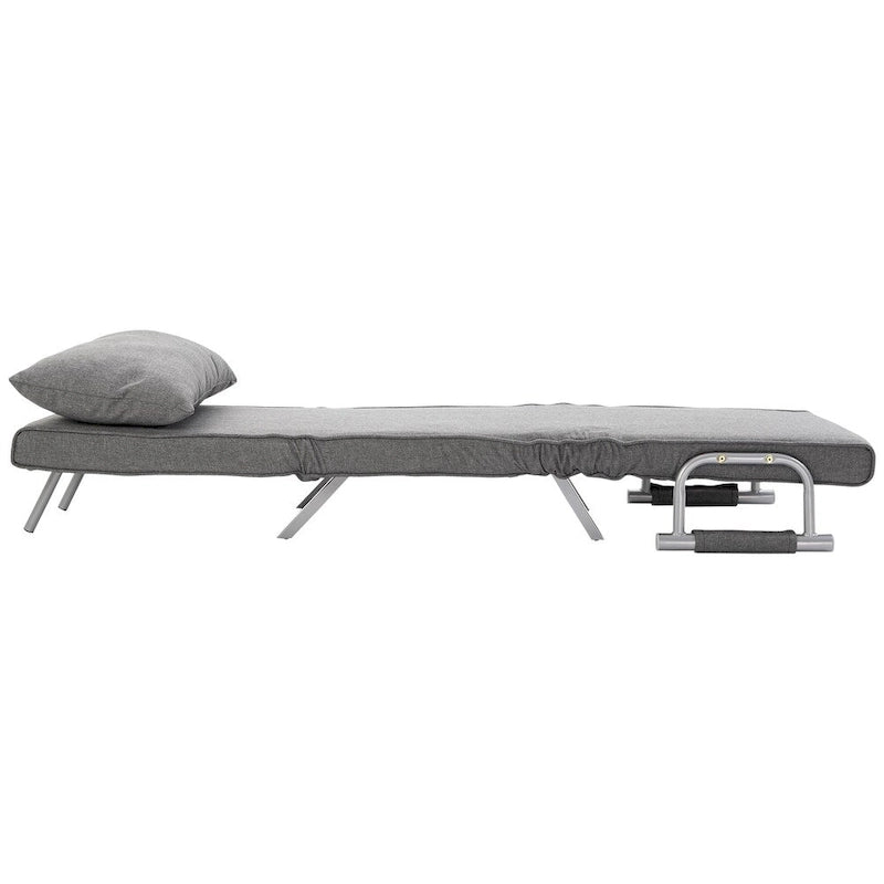 Canapé futon HOMCOM compact avec surface de couchage confortable pour les invités, dossier inclinable et design élégant