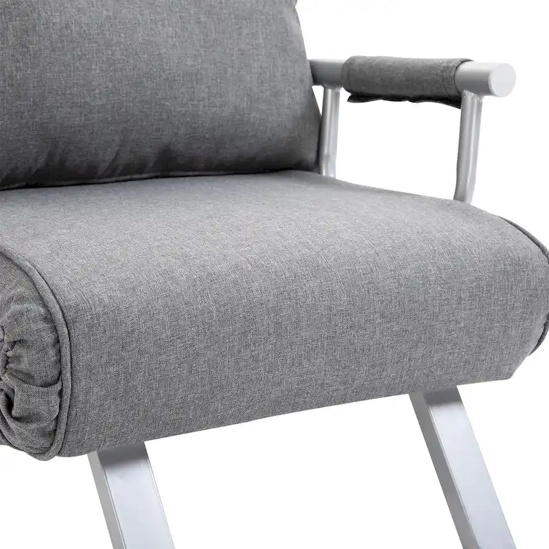 Canapé futon HOMCOM compact avec surface de couchage confortable pour les invités, dossier inclinable et design élégant