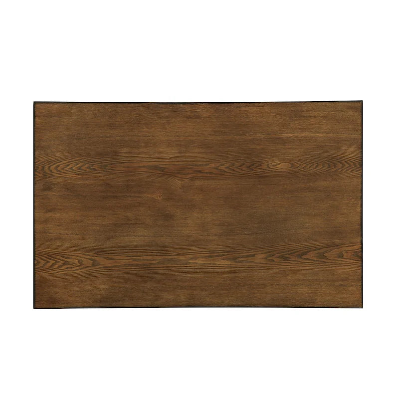 Îlot de cuisine industriel Ursa en chêne moyen de 48 pouces de large avec roulettes par Furniture of America