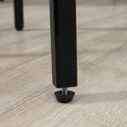 Ensemble de table de bar et 4 tabourets HOMCOM Industriels 5 pièces, Table à manger peu encombrante pour pub et cuisine, Noir et marron