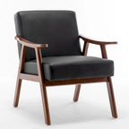 Fauteuil d'appoint large en similicuir Cedrice 26.37