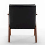 Fauteuil d'appoint large en similicuir Cedrice 26.37