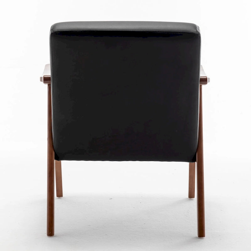 Fauteuil d'appoint large en similicuir Cedrice 26.37