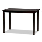 Ensemble de salle à manger 5 pièces en similicuir beige contemporain Baxton Studio