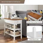 Table d'appoint avec station de recharge, Table d'appoint avec rangement