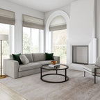 Table Basse Ronde en Métal Stossel Silver Orchid
