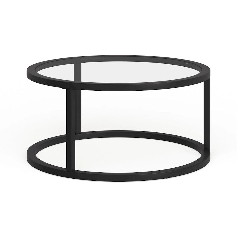 Table Basse Ronde en Métal Stossel Silver Orchid