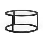 Table Basse Ronde en Métal Stossel Silver Orchid
