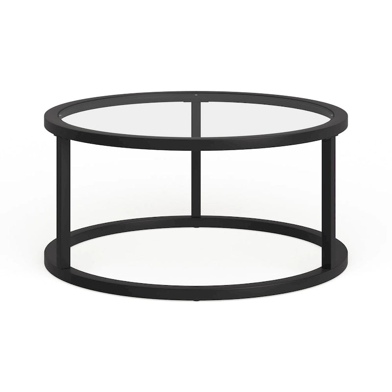 Table Basse Ronde en Métal Stossel Silver Orchid