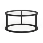 Table Basse Ronde en Métal Stossel Silver Orchid