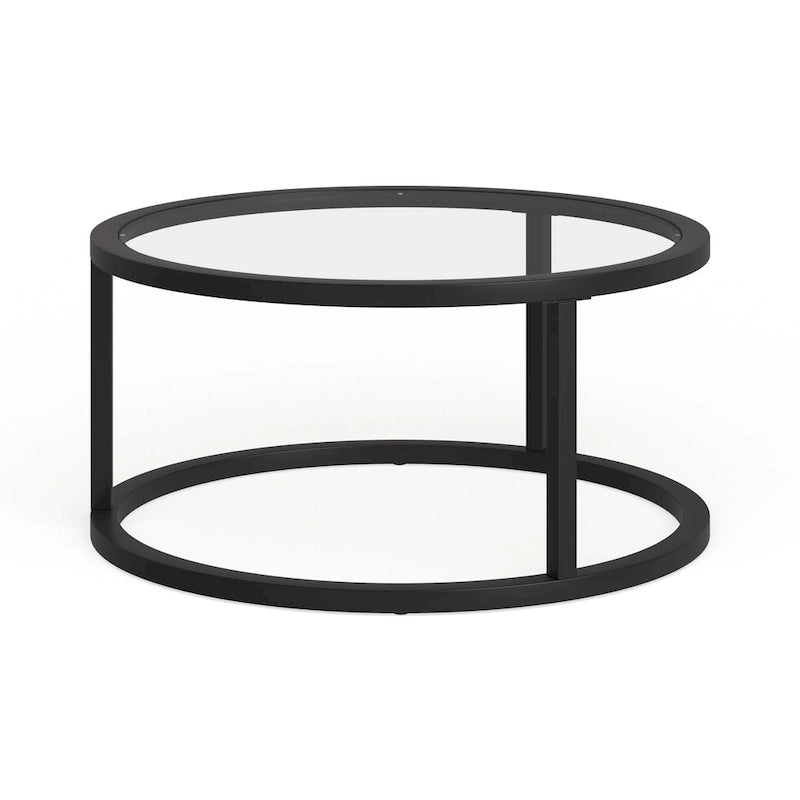 Table Basse Ronde en Métal Stossel Silver Orchid