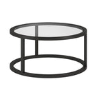 Table Basse Ronde en Métal Stossel Silver Orchid