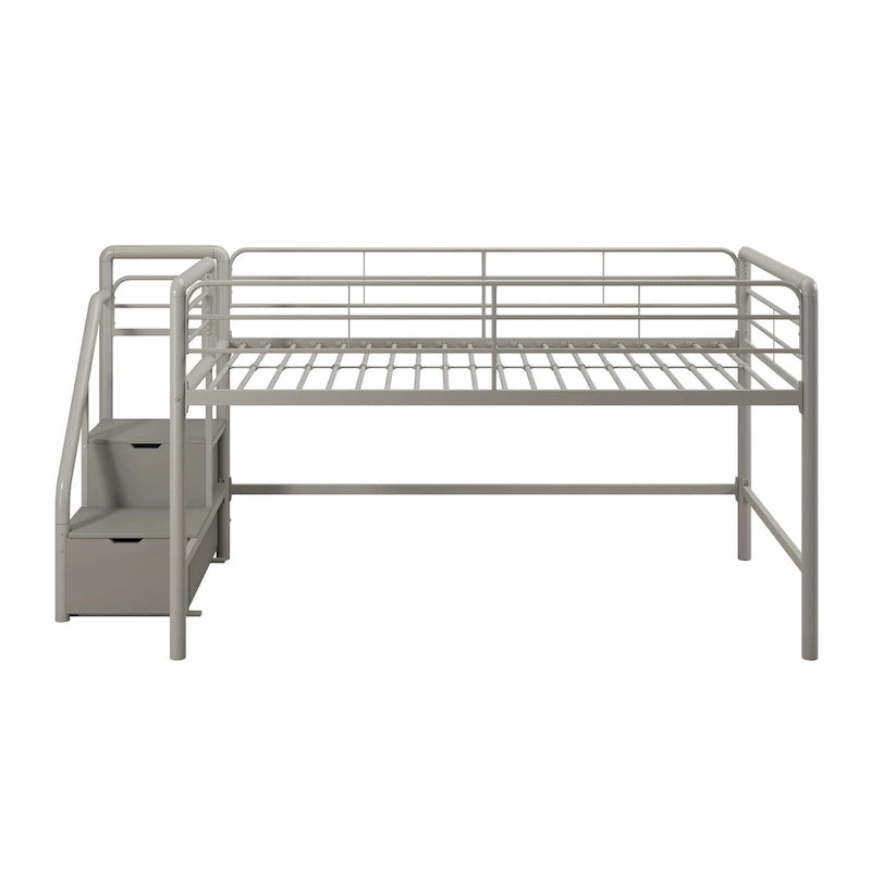 Lit mezzanine double Jayden Junior d'Avenue Greene avec escalier de rangement