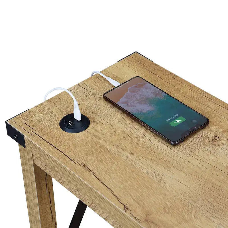 Table d'appoint Durango de Convenience Concepts avec station de charge et étagère