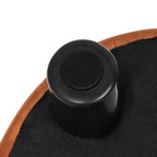 Tabouret repose-pieds rond ottoman en velours, rembourré moderne