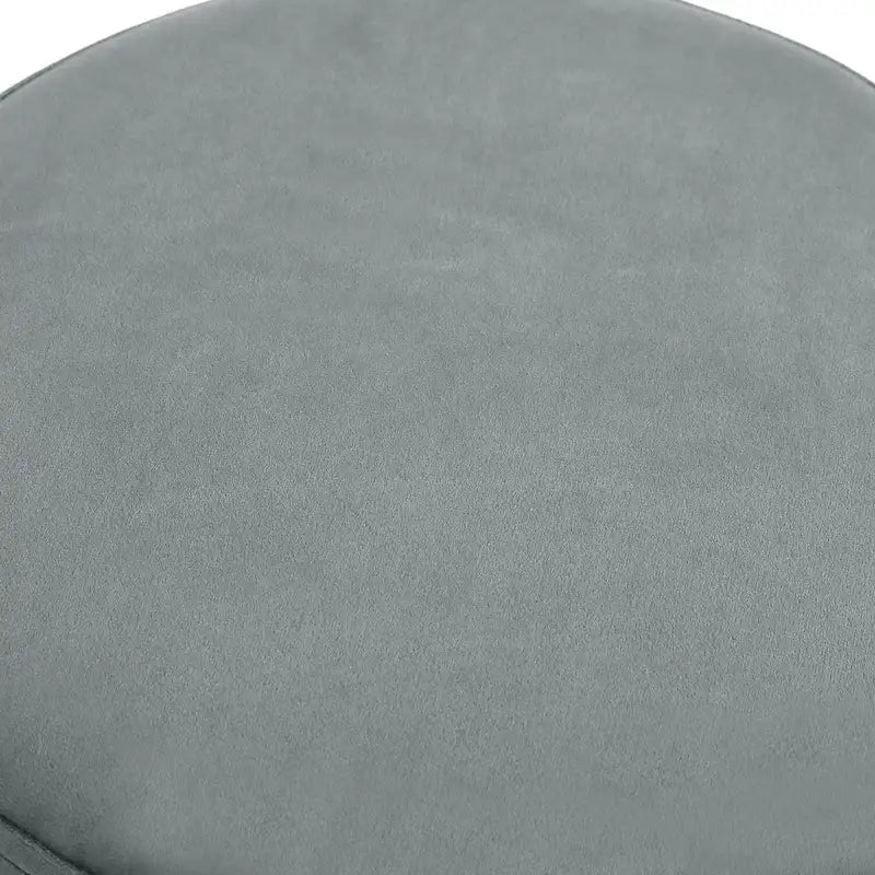 Tabouret repose-pieds rond ottoman en velours, rembourré moderne