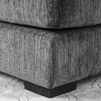 Sectionnel en L rembourré en chenille contemporaine Kintra de Furniture of America