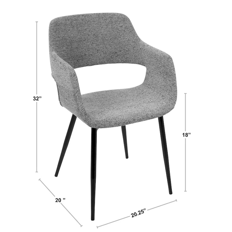 Chaise moderne du milieu du siècle Carson Carrington Vallen (lot de 2)