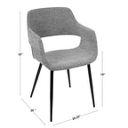 Chaise moderne du milieu du siècle Carson Carrington Vallen (lot de 2)