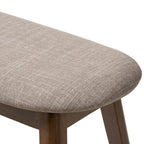 Banc en tissu style Mid-Century rembourré par Baxton Studio