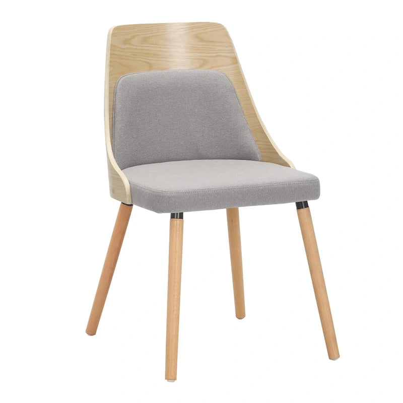 Chaise Carson Carrington Vallemala de style Mid-Century avec pieds en bois fuselés - Lot de 2