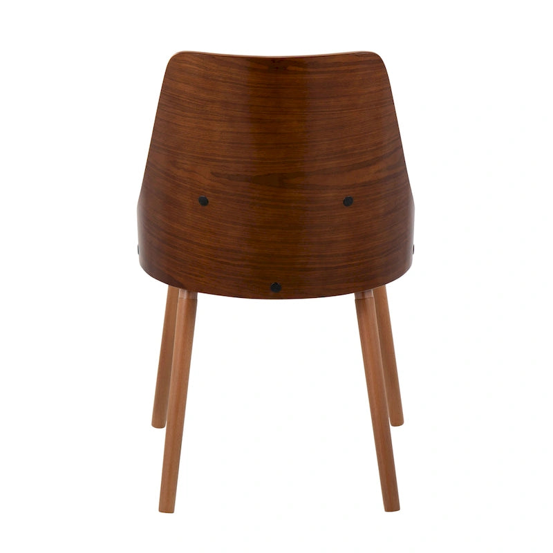 Chaise Carson Carrington Vallemala de style Mid-Century avec pieds en bois fuselés - Lot de 2