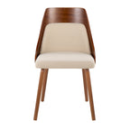 Chaise Carson Carrington Vallemala de style Mid-Century avec pieds en bois fuselés - Lot de 2