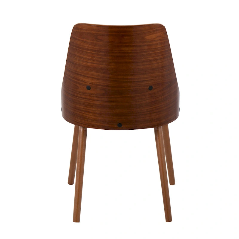 Chaise Carson Carrington Vallemala de style Mid-Century avec pieds en bois fuselés - Lot de 2
