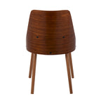 Chaise Carson Carrington Vallemala de style Mid-Century avec pieds en bois fuselés - Lot de 2