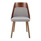 Chaise Carson Carrington Vallemala de style Mid-Century avec pieds en bois fuselés - Lot de 2