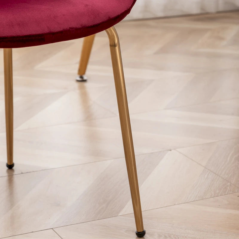 Roundhill Furniture Aufurr Ensemble repas contemporain 3 pièces, table ronde blanche et 2 chaises