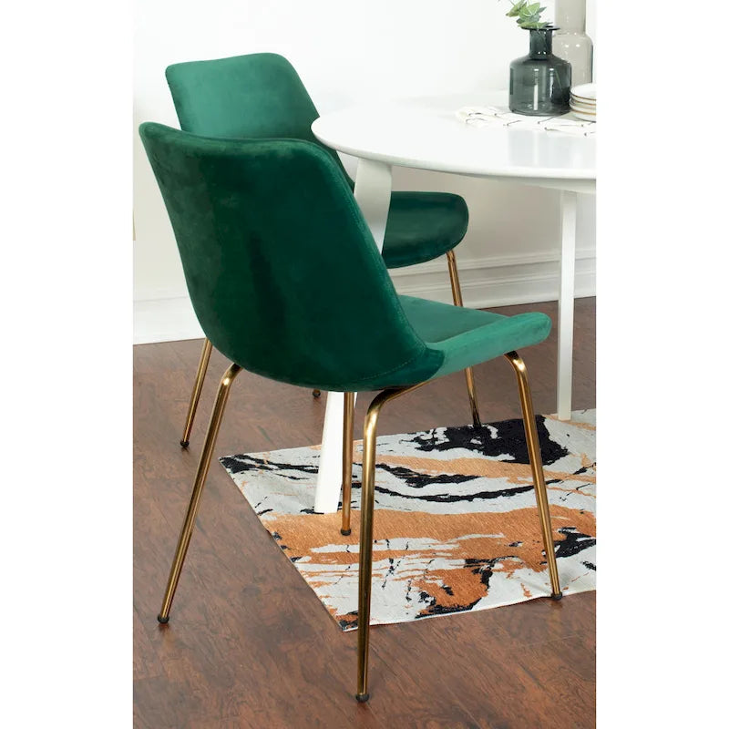 Roundhill Furniture Aufurr Ensemble repas contemporain 3 pièces, table ronde blanche et 2 chaises
