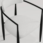Ensemble de salle à manger moderne et minimaliste de 9 pièces avec plateau extensible en pierre frittée et double piédestal de 280 cm