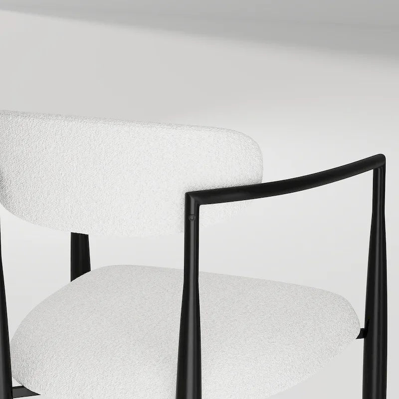 Ensemble de salle à manger moderne et minimaliste de 9 pièces avec plateau extensible en pierre frittée et double piédestal de 280 cm