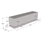 Meuble TV avec cheminée électrique Shu WH-EF 71