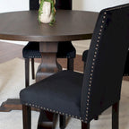 Roundhill Furniture Fordsville, ensemble de salle à manger 5 pièces, table ronde à pied central avec 4 chaises élégantes