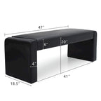Banc cascade moderne en similicuir 47