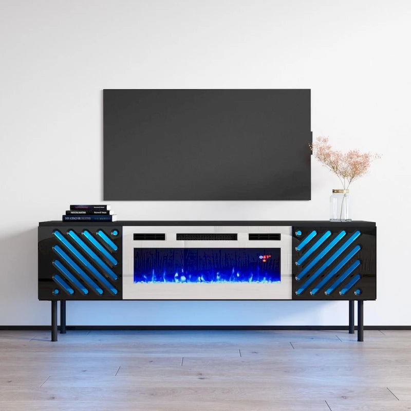 Meuble TV avec cheminée électrique WH-EF 63 Laser