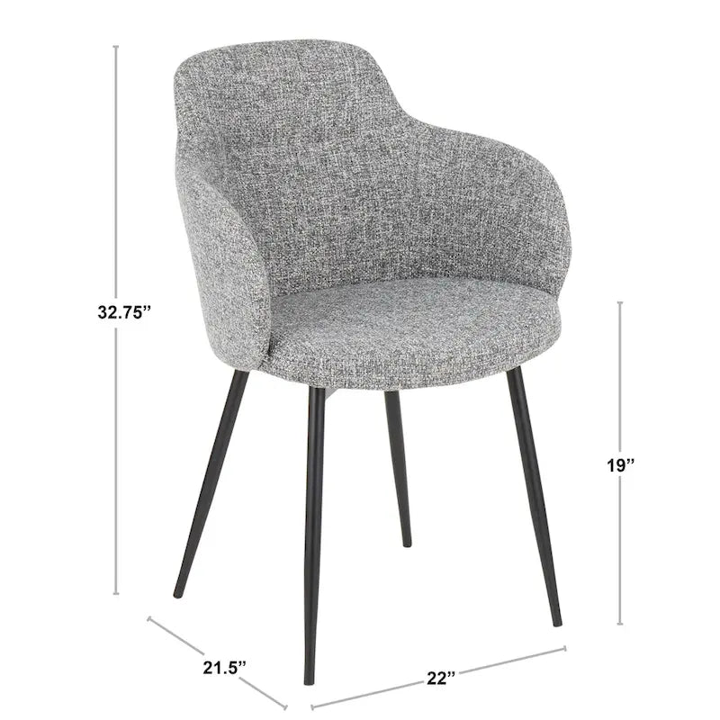 Chaise industrielle rembourrée Carson Carrington Iglabo