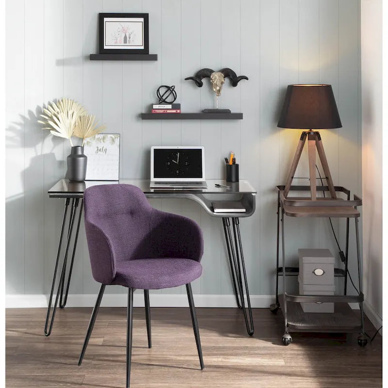 Chaise industrielle rembourrée Carson Carrington Iglabo