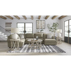 Canapé d'angle 3 places avec méridienne Signature Design by Ashley Hoylake marron - 143W x 95D x 35H