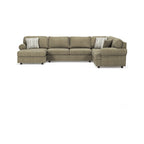 Canapé d'angle 3 places avec méridienne Signature Design by Ashley Hoylake marron - 143W x 95D x 35H