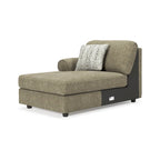 Canapé d'angle 3 places avec méridienne Signature Design by Ashley Hoylake marron - 143W x 95D x 35H