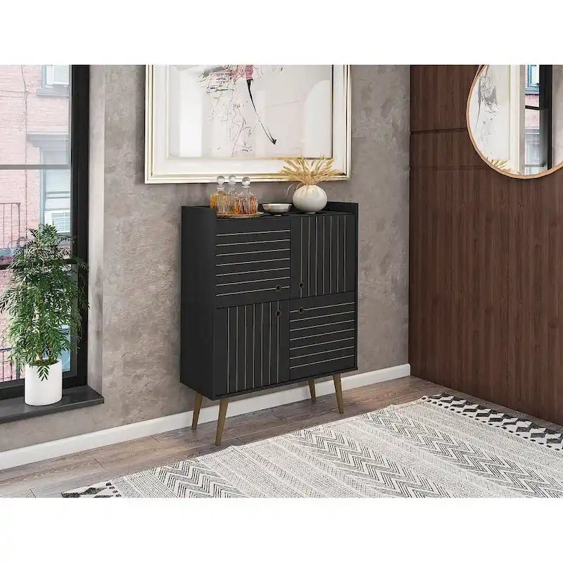 Meuble d'appoint moderne du milieu du siècle Manhattan Comfort Bogart 45,5