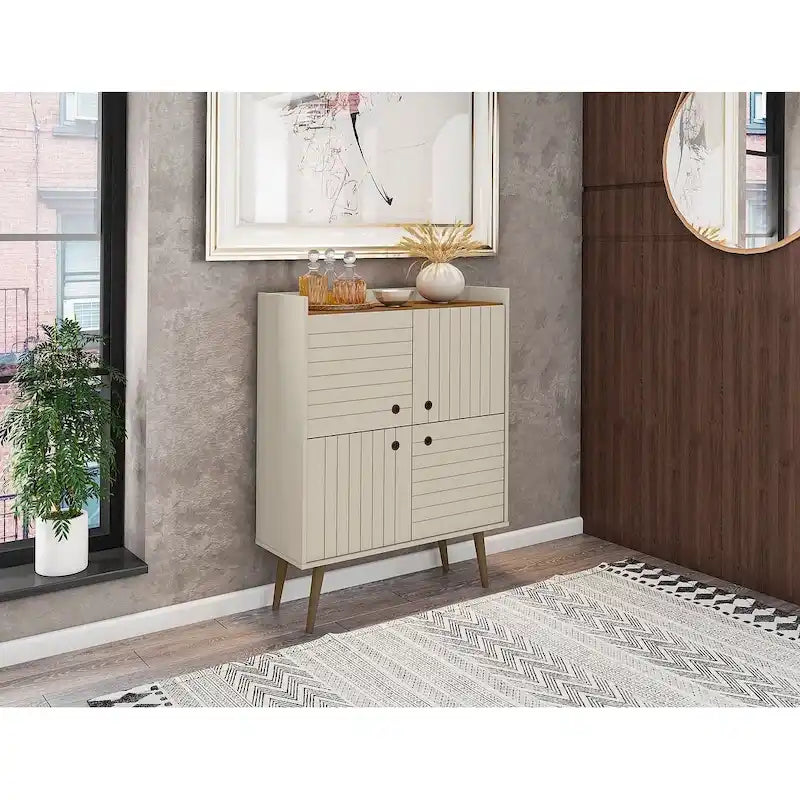 Meuble d'appoint moderne du milieu du siècle Manhattan Comfort Bogart 45,5