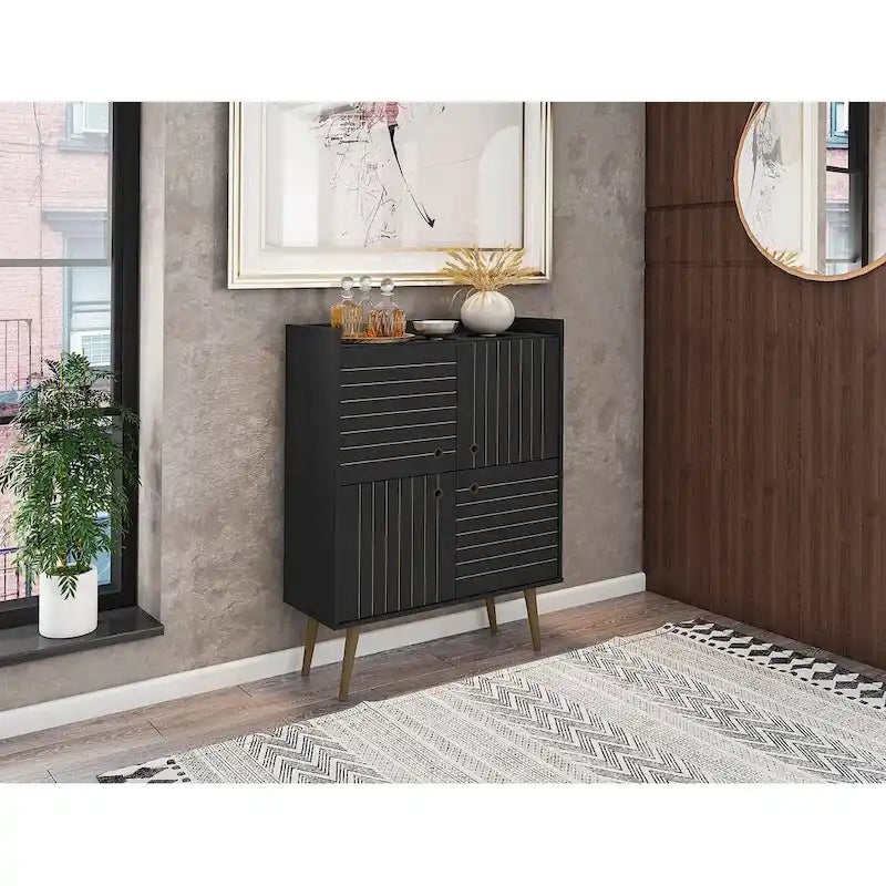Meuble d'appoint moderne du milieu du siècle Manhattan Comfort Bogart 45,5